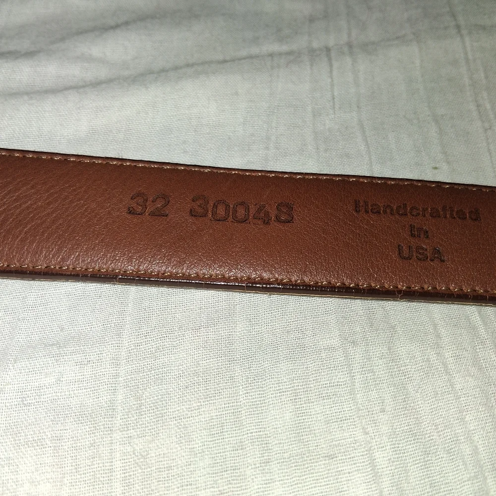Brighton Brown Leather Belt with Silver Buckle - Picture 6 of 10